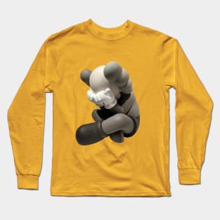 kaws sit doll kaws Long Sleeve T-Shirt